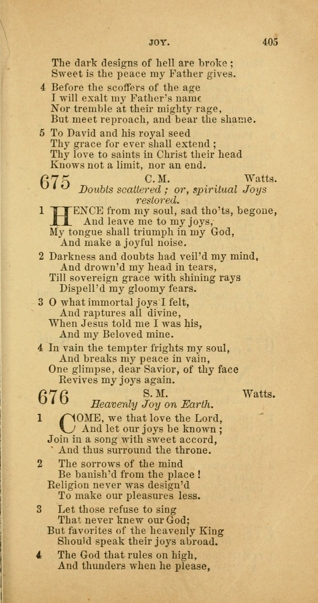 The Baptist Hymn Book: comprising a large and choice collection of psalms, hymns and spiritual songs, adapted to the faith and order of the Old School, or Primitive Baptists (2nd stereotype Ed.) page 407