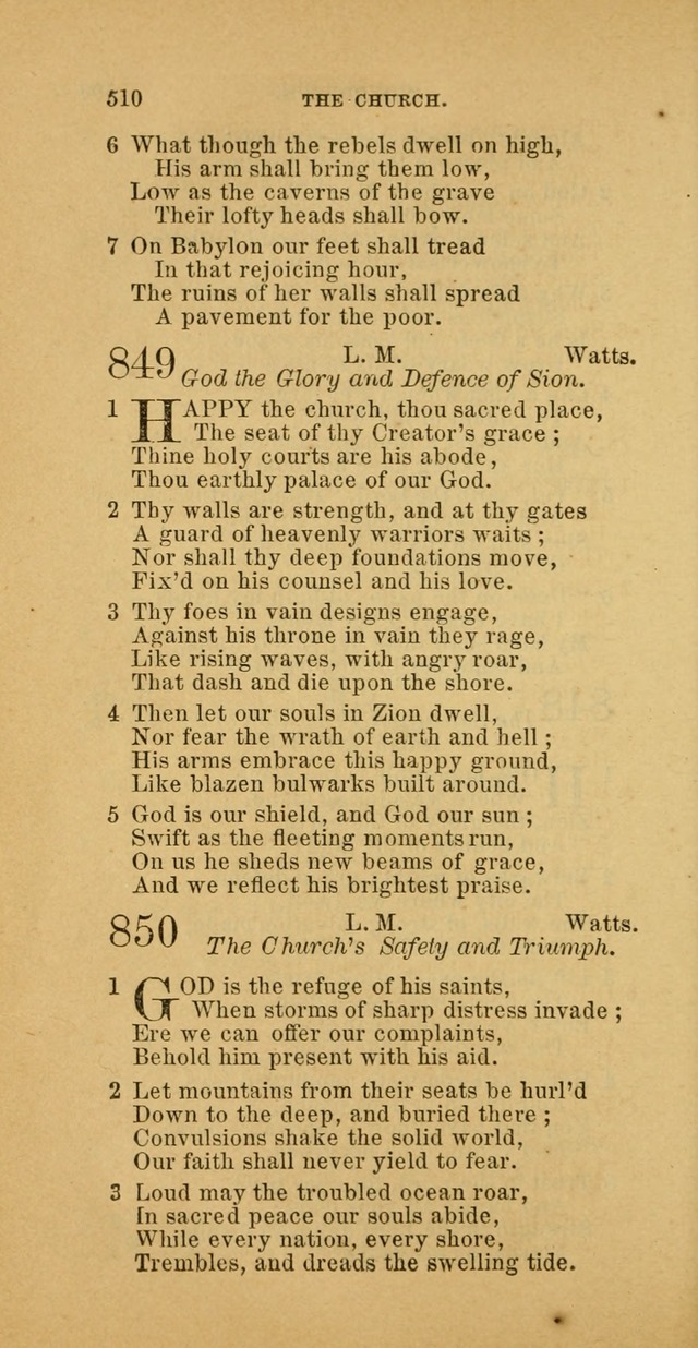 The Baptist Hymn Book: comprising a large and choice collection of psalms, hymns and spiritual songs, adapted to the faith and order of the Old School, or Primitive Baptists (2nd stereotype Ed.) page 512