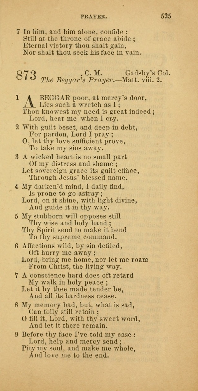 The Baptist Hymn Book: comprising a large and choice collection of psalms, hymns and spiritual songs, adapted to the faith and order of the Old School, or Primitive Baptists (2nd stereotype Ed.) page 527