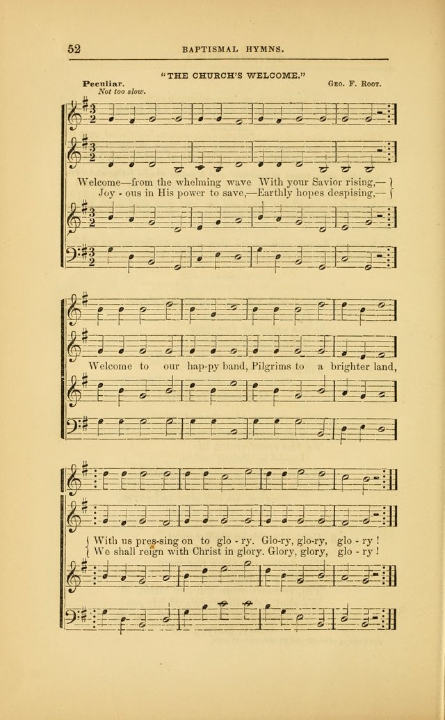 Baptismal Harmonies: or, Baptismal Hymns: prepared with special reference to the design and singifcancy of the ordinance, in its relation to the work of Christ and the experience and profession of... page 53