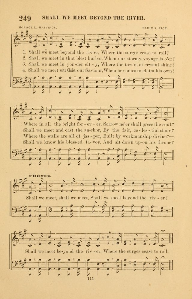 The Brethren Hymnody: with tunes for the sanctuary, Sunday-school, prayer meeting and home circle page 111
