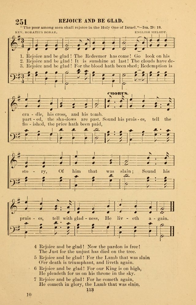 The Brethren Hymnody: with tunes for the sanctuary, Sunday-school, prayer meeting and home circle page 113