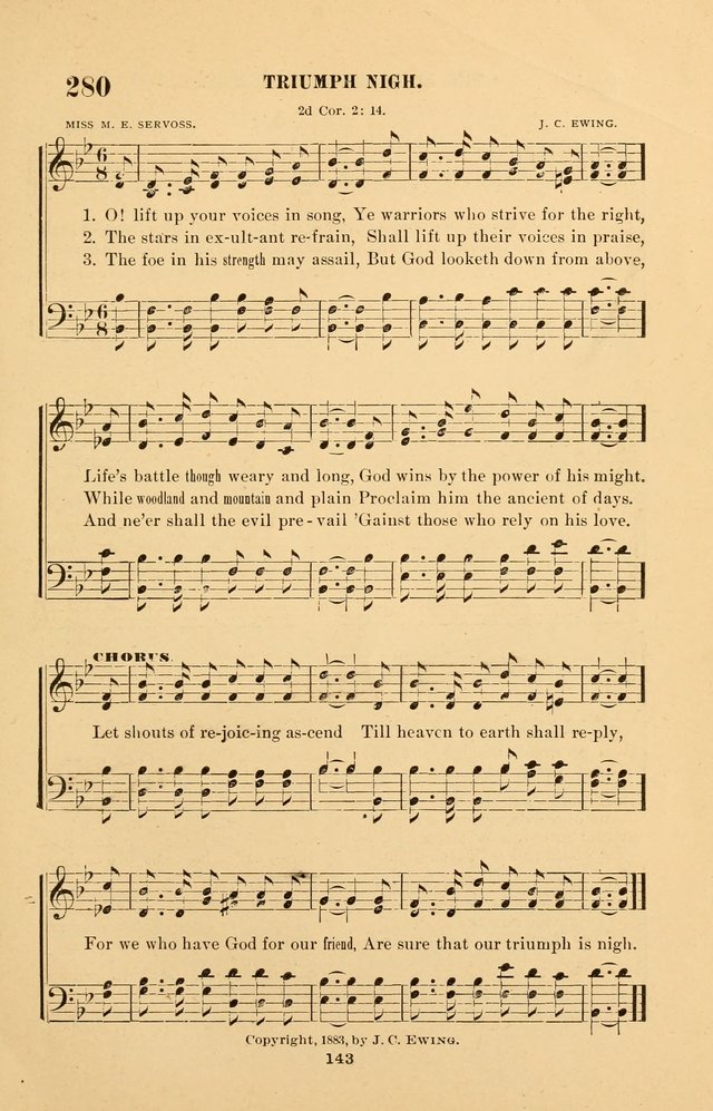 The Brethren Hymnody: with tunes for the sanctuary, Sunday-school, prayer meeting and home circle page 143