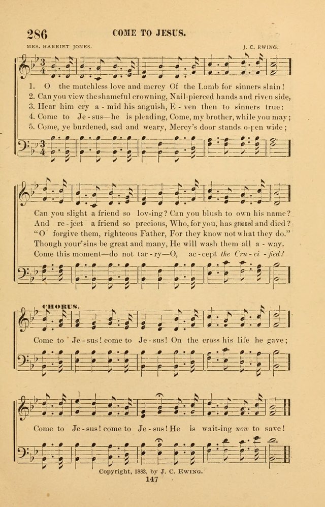 The Brethren Hymnody: with tunes for the sanctuary, Sunday-school, prayer meeting and home circle page 147