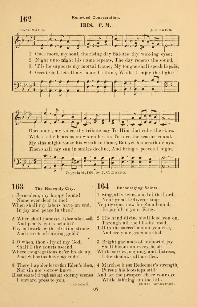 The Brethren Hymnody: with tunes for the sanctuary, Sunday-school, prayer meeting and home circle page 67