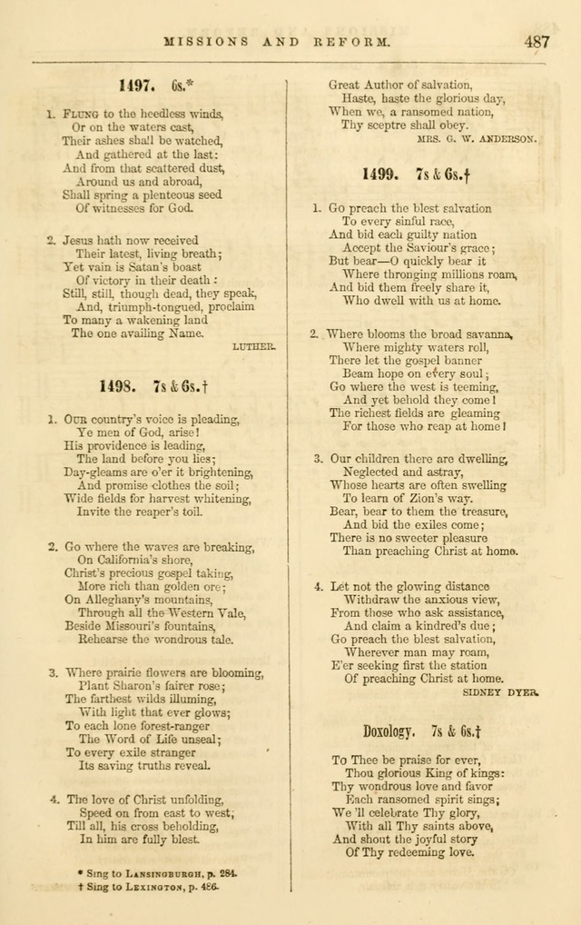 The Baptist hymn and tune book: being "The Plymouth collection" enlarged, and adapted to the use of Baptist churches page 596