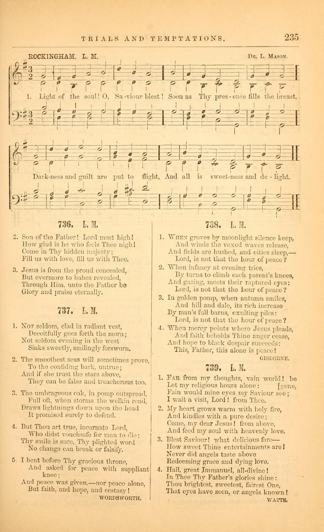 The Baptist Hymn and Tune Book: being "The Plymouth Collection" enlarged and adapted to the use of Baptist churches page 289