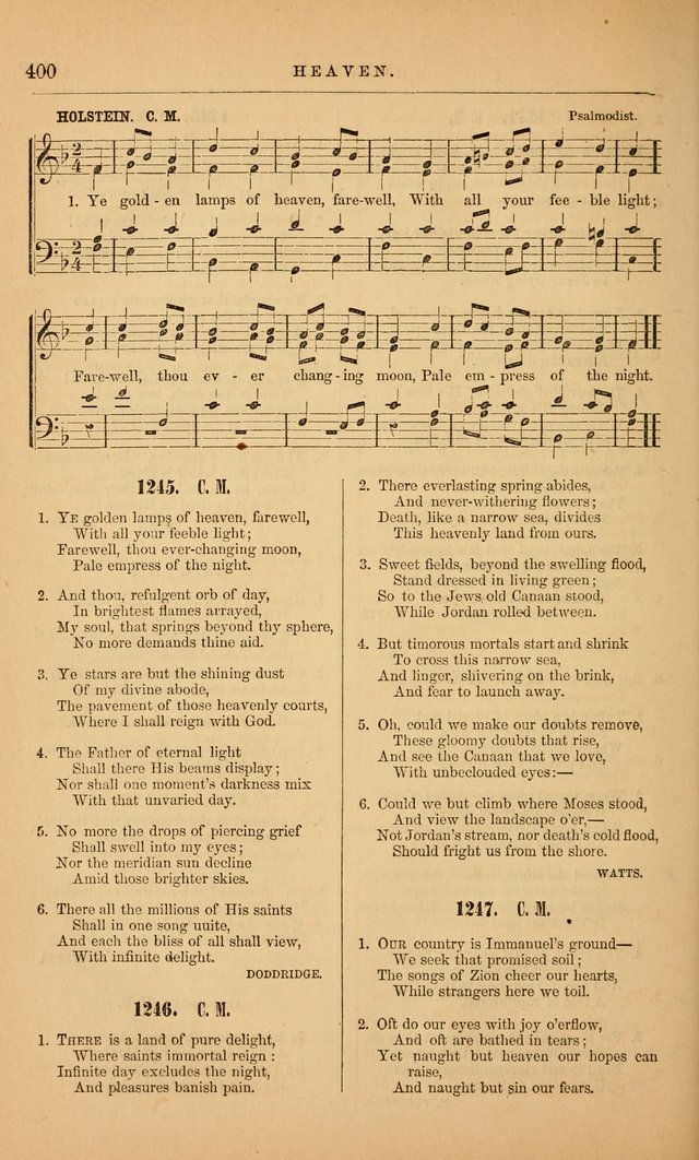 The Baptist Hymn and Tune Book: being "The Plymouth Collection" enlarged and adapted to the use of Baptist churches page 454