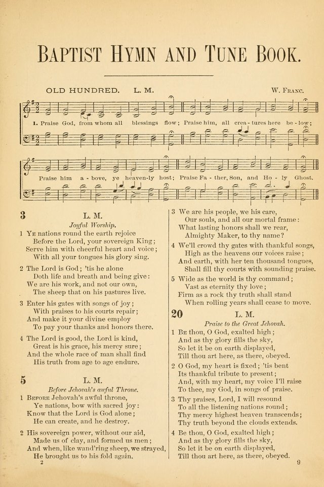 The Baptist Hymn and Tune Book, for Public Worship page 18