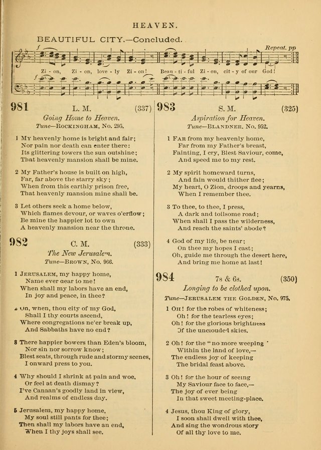 The Baptist Hymn and Tune Book for Public Worship page 357