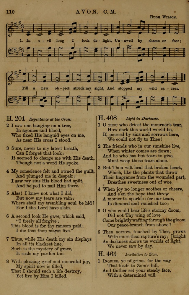 Book of Hymns and Tunes, comprising the psalms and hymns for the worship of God, approved by the general assembly of 1866, arranged with appropriate tunes... by authority of the assembly of 1873 page 106