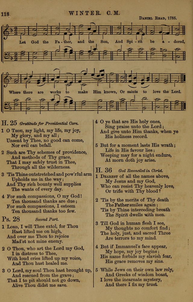 Book of Hymns and Tunes, comprising the psalms and hymns for the worship of God, approved by the general assembly of 1866, arranged with appropriate tunes... by authority of the assembly of 1873 page 114