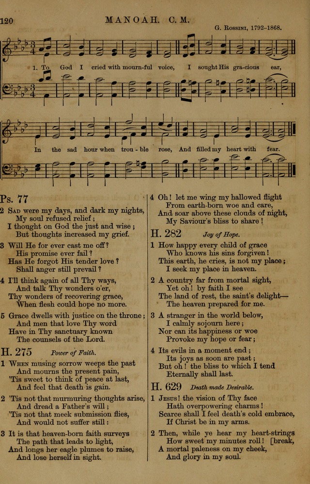 Book of Hymns and Tunes, comprising the psalms and hymns for the worship of God, approved by the general assembly of 1866, arranged with appropriate tunes... by authority of the assembly of 1873 page 116