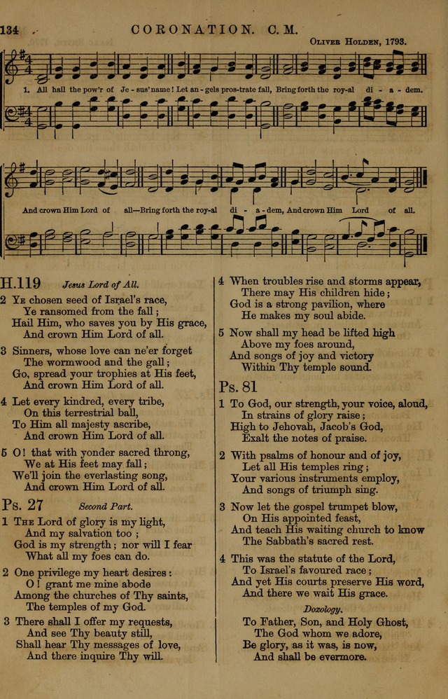 Book of Hymns and Tunes, comprising the psalms and hymns for the worship of God, approved by the general assembly of 1866, arranged with appropriate tunes... by authority of the assembly of 1873 page 130