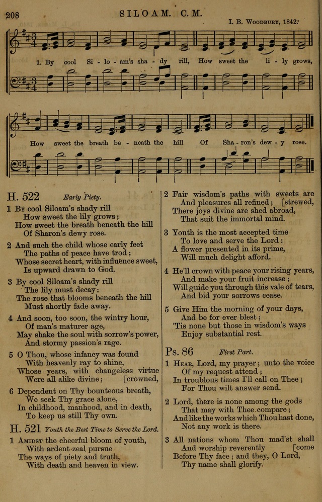 Book of Hymns and Tunes, comprising the psalms and hymns for the worship of God, approved by the general assembly of 1866, arranged with appropriate tunes... by authority of the assembly of 1873 page 206