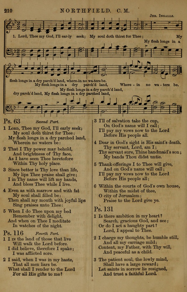 Book of Hymns and Tunes, comprising the psalms and hymns for the worship of God, approved by the general assembly of 1866, arranged with appropriate tunes... by authority of the assembly of 1873 page 208