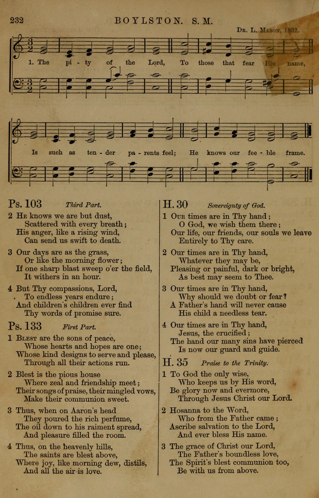 Book of Hymns and Tunes, comprising the psalms and hymns for the worship of God, approved by the general assembly of 1866, arranged with appropriate tunes... by authority of the assembly of 1873 page 230