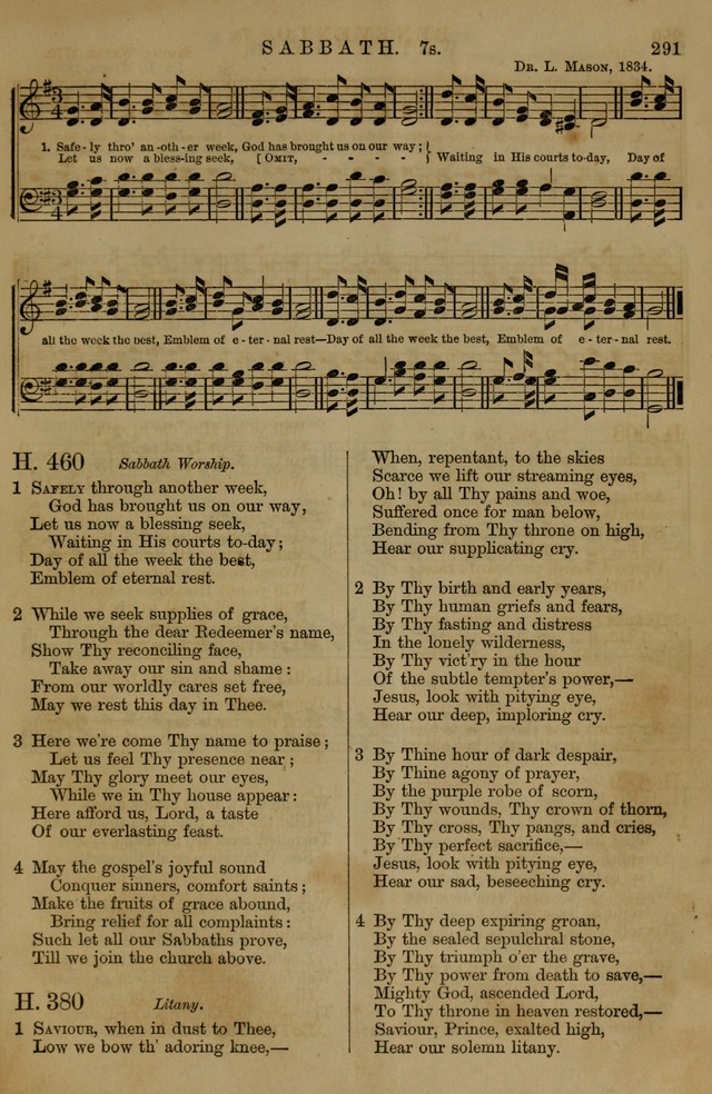 Book of Hymns and Tunes, comprising the psalms and hymns for the worship of God, approved by the general assembly of 1866, arranged with appropriate tunes... by authority of the assembly of 1873 page 289