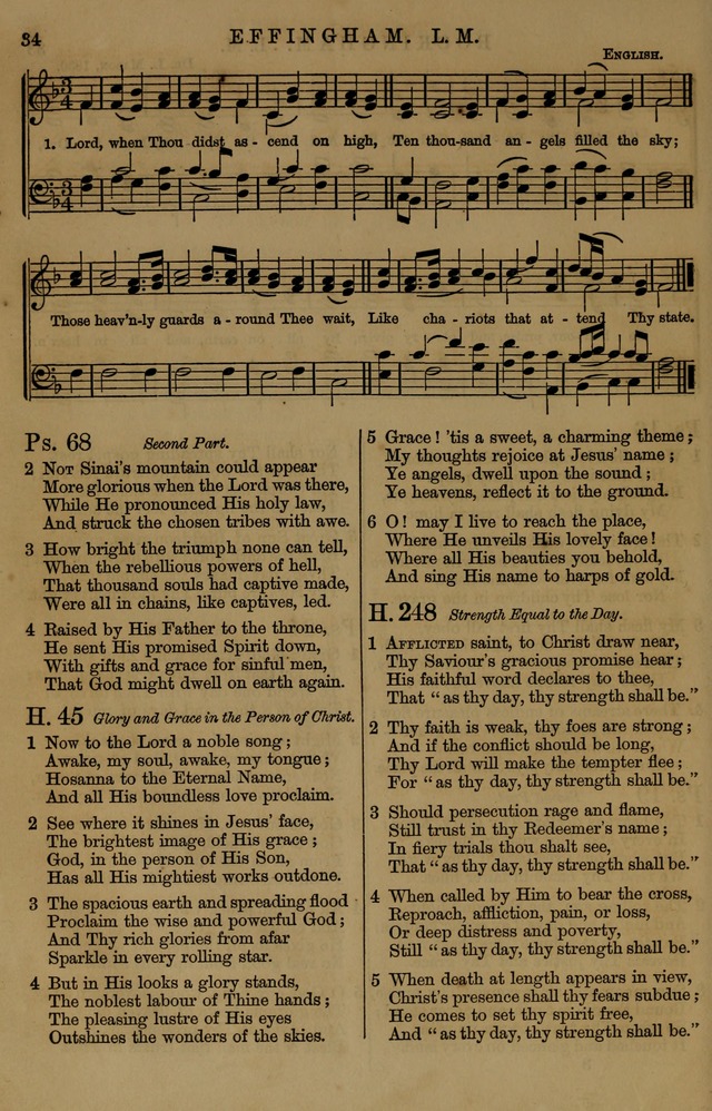 Book of Hymns and Tunes, comprising the psalms and hymns for the worship of God, approved by the general assembly of 1866, arranged with appropriate tunes... by authority of the assembly of 1873 page 30