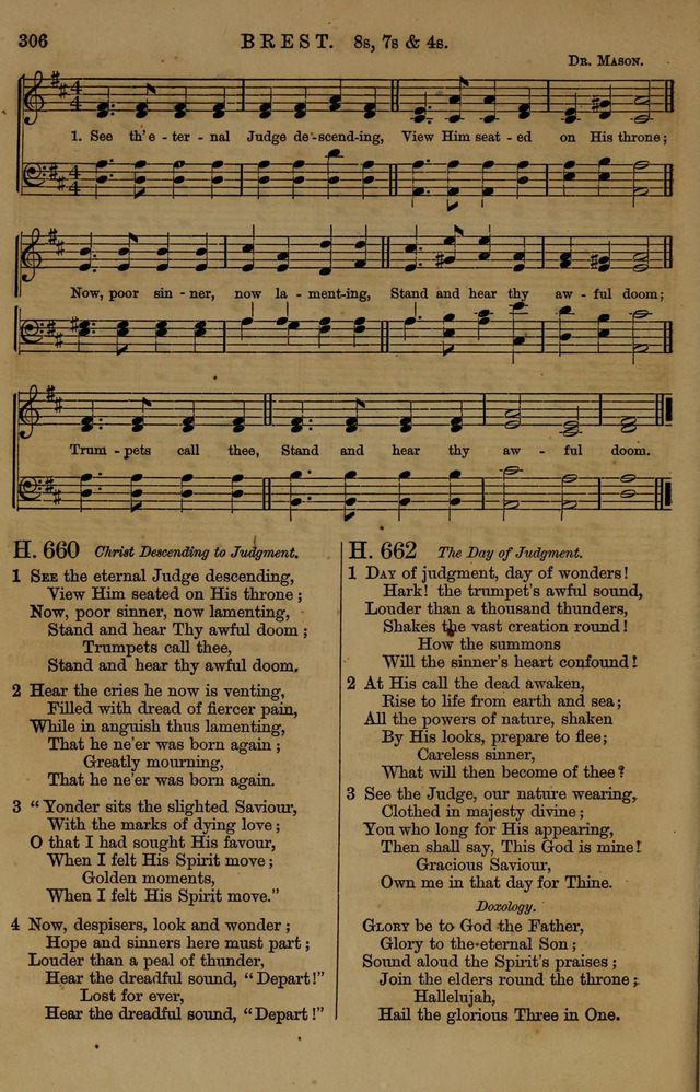 Book of Hymns and Tunes, comprising the psalms and hymns for the worship of God, approved by the general assembly of 1866, arranged with appropriate tunes... by authority of the assembly of 1873 page 304