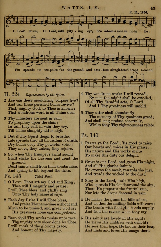 Book of Hymns and Tunes, comprising the psalms and hymns for the worship of God, approved by the general assembly of 1866, arranged with appropriate tunes... by authority of the assembly of 1873 page 39