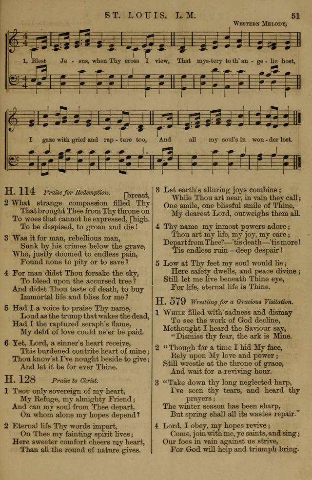 Book of Hymns and Tunes, comprising the psalms and hymns for the worship of God, approved by the general assembly of 1866, arranged with appropriate tunes... by authority of the assembly of 1873 page 47