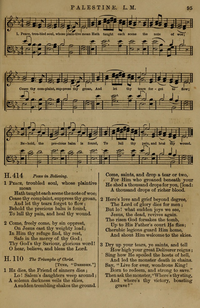 Book of Hymns and Tunes, comprising the psalms and hymns for the worship of God, approved by the general assembly of 1866, arranged with appropriate tunes... by authority of the assembly of 1873 page 91