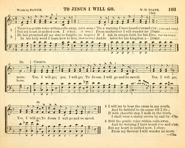 Bright Jewels for the Sunday School: a new collection of Sunday School songs written expressly for this work, many of which are the latest compositions of William B. Bradbury... page 108
