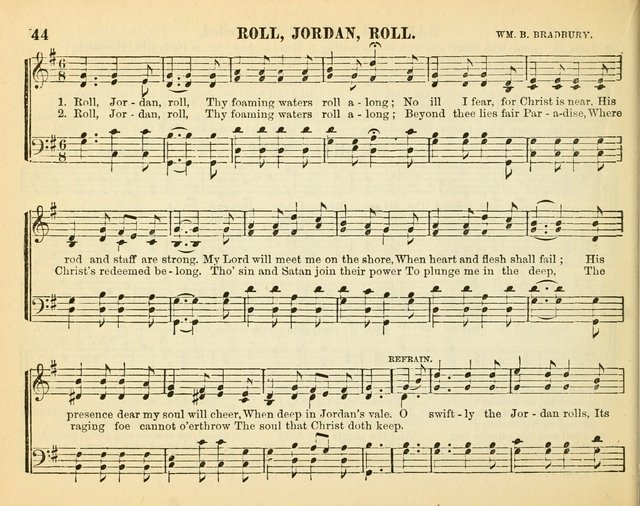 Bright Jewels for the Sunday School: a new collection of Sunday School songs written expressly for this work, many of which are the latest compositions of William B. Bradbury... page 49