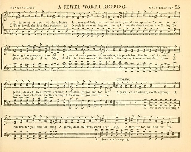 Bright Jewels for the Sunday School: a new collection of Sunday School songs written expressly for this work, many of which are the latest compositions of William B. Bradbury... page 90
