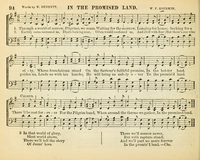 Bright Jewels for the Sunday School: a new collection of Sunday School songs written expressly for this work, many of which are the latest compositions of William B. Bradbury... page 99