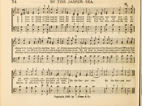 The Beacon Light: a collection of Hymns and Tunes for Sunday School page 74