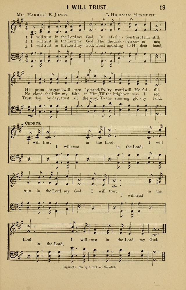 Boundless Love: for Sunday Schools and Gospel Meetings 19. I will 