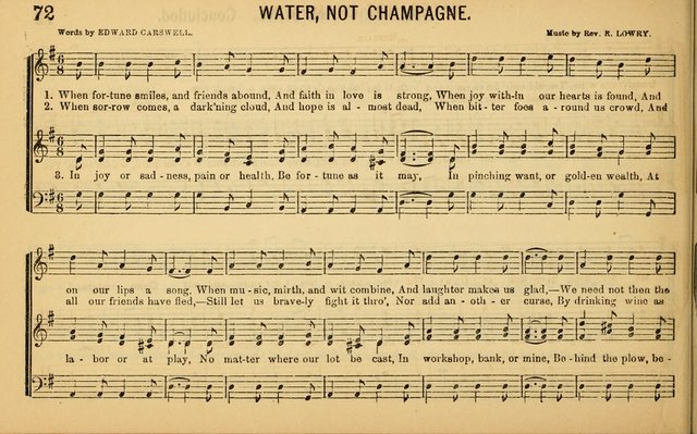 Bugle Notes for the Temperance Army: a collection of songs, quartettes, and glees, adapted to the use of all temperance gatherings, glee clubs, etc. ... page 73