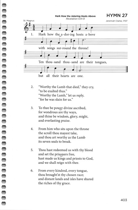 Book of Praise: Anglo Genevan psalter: hymns page 49