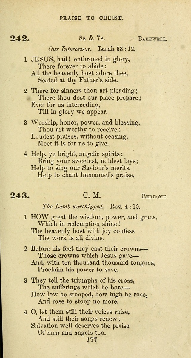 The Baptist Psalmody: a selection of hymns for the worship of God page 177