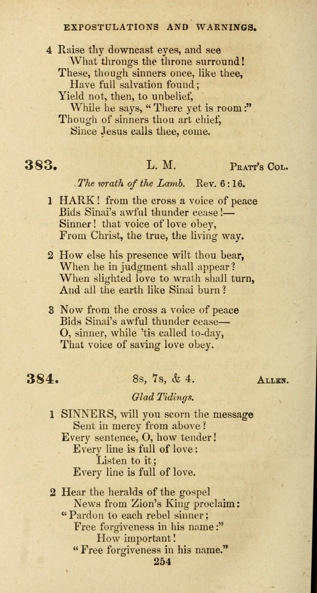 The Baptist Psalmody: a selection of hymns for the worship of God page 254