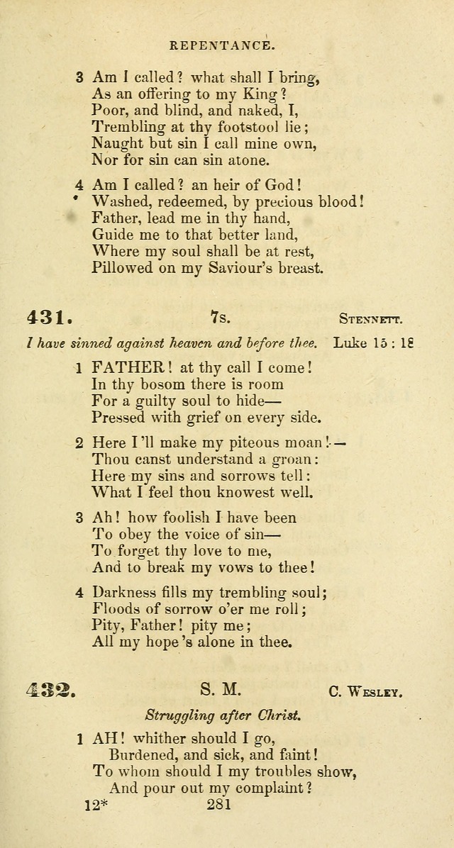 The Baptist Psalmody: a selection of hymns for the worship of God page 281