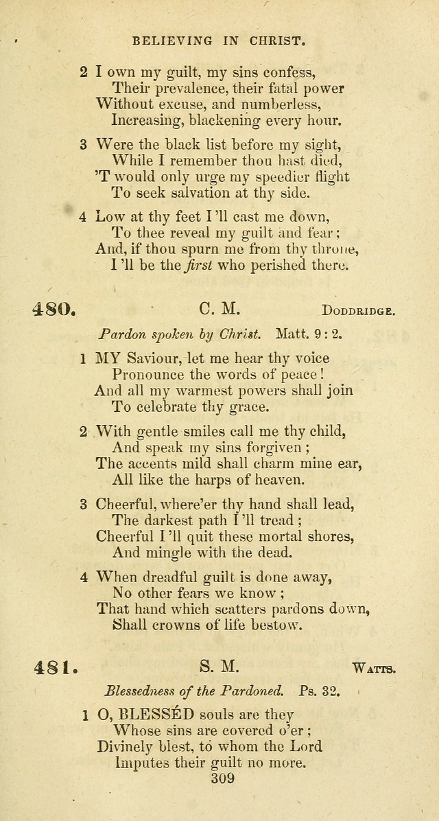 The Baptist Psalmody: a selection of hymns for the worship of God page 309