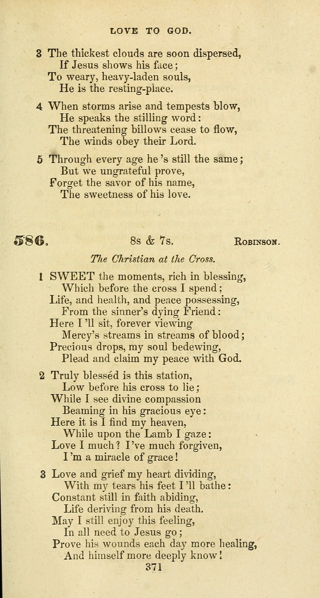 The Baptist Psalmody: a selection of hymns for the worship of God page 371