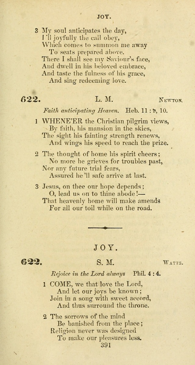 The Baptist Psalmody: a selection of hymns for the worship of God page 391