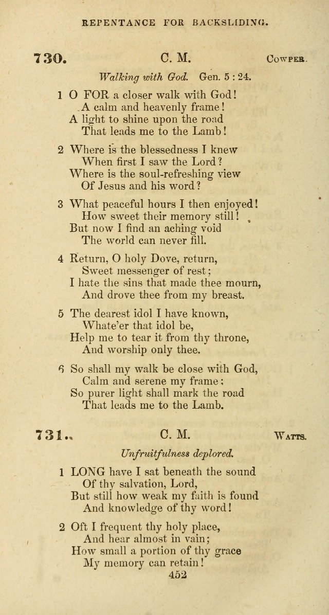 The Baptist Psalmody: a selection of hymns for the worship of God page 452