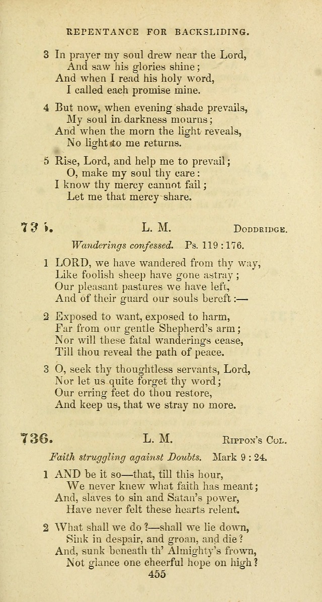 The Baptist Psalmody: a selection of hymns for the worship of God page 455