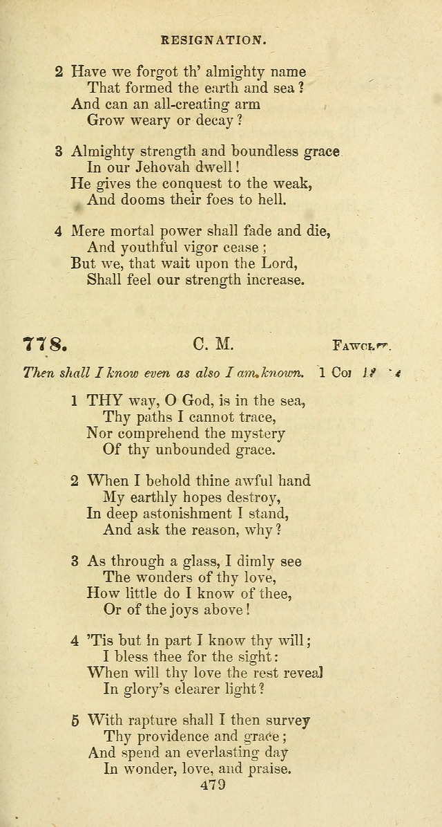 The Baptist Psalmody: a selection of hymns for the worship of God page 479