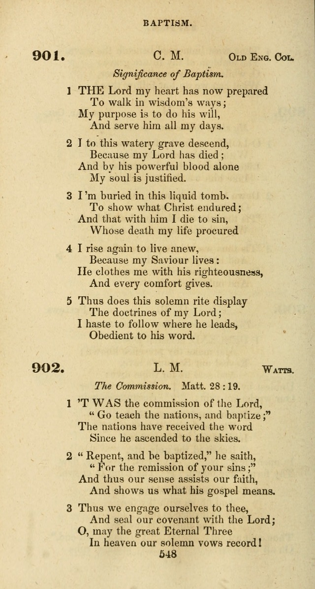 The Baptist Psalmody: a selection of hymns for the worship of God page 548