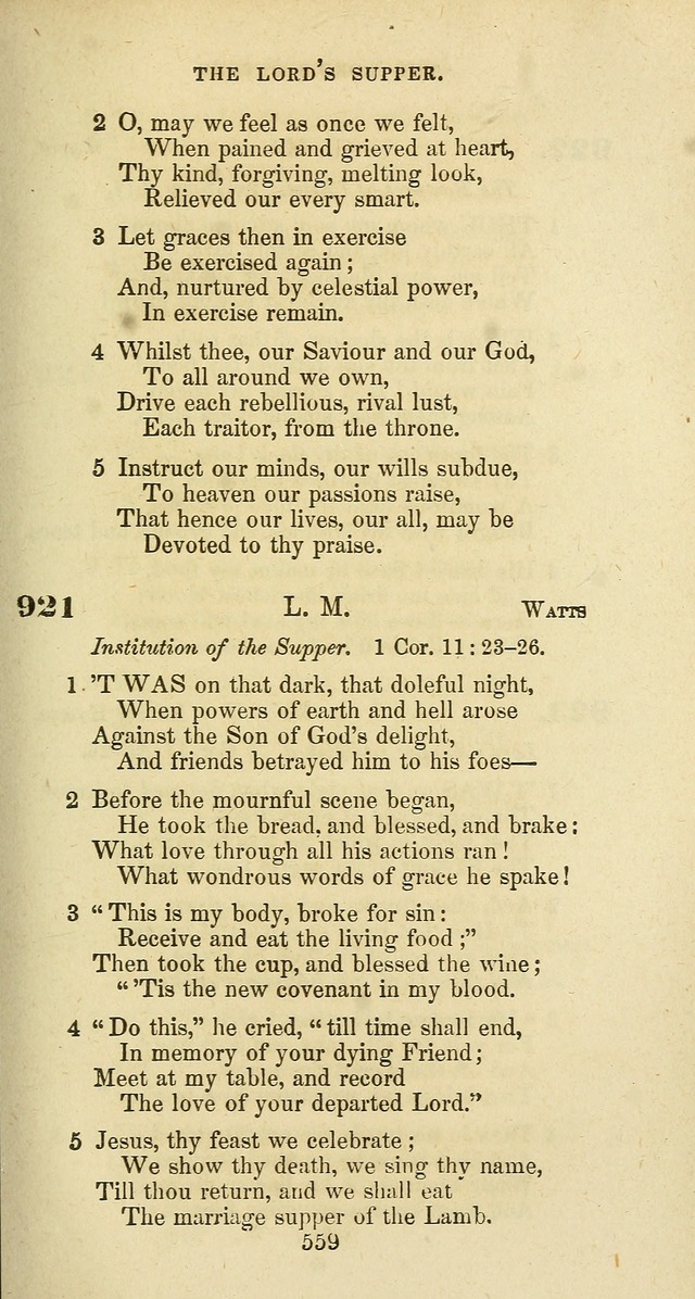 The Baptist Psalmody: a selection of hymns for the worship of God page 559