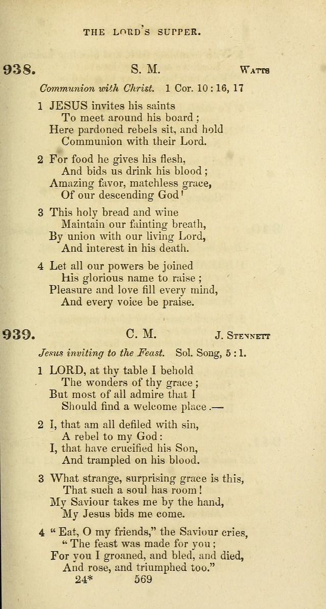 The Baptist Psalmody: a selection of hymns for the worship of God page 569