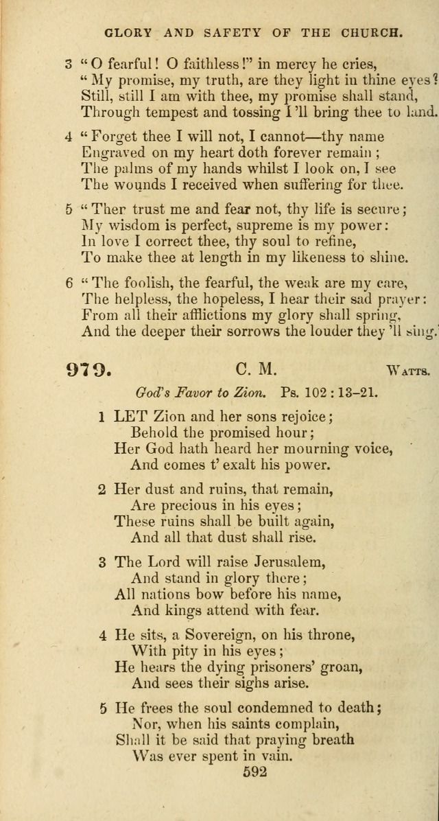 The Baptist Psalmody: a selection of hymns for the worship of God page 592