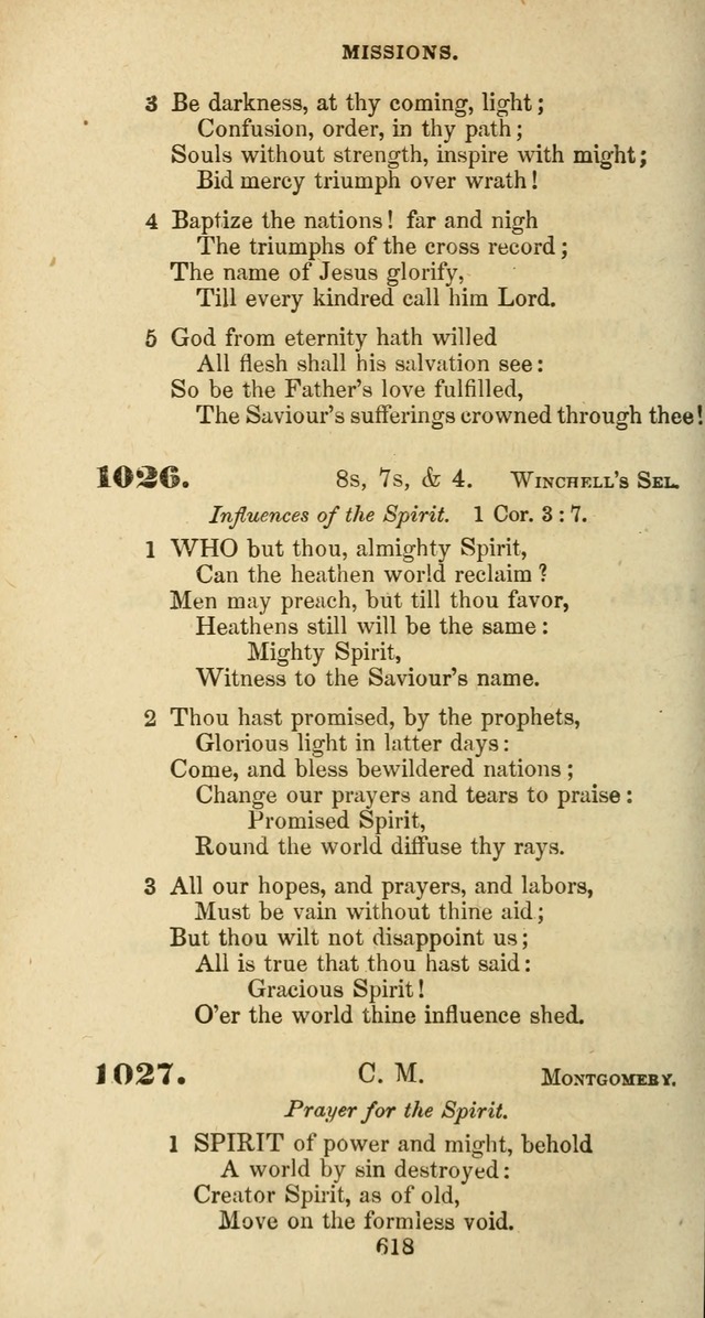 The Baptist Psalmody: a selection of hymns for the worship of God page 618