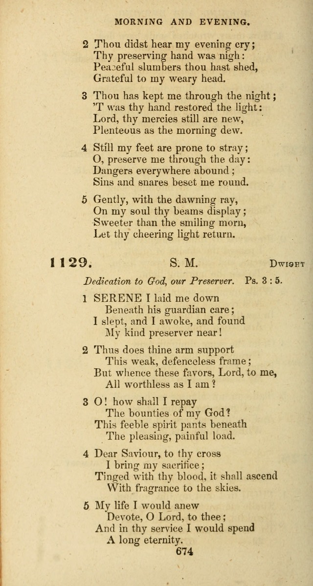 The Baptist Psalmody: a selection of hymns for the worship of God page 674